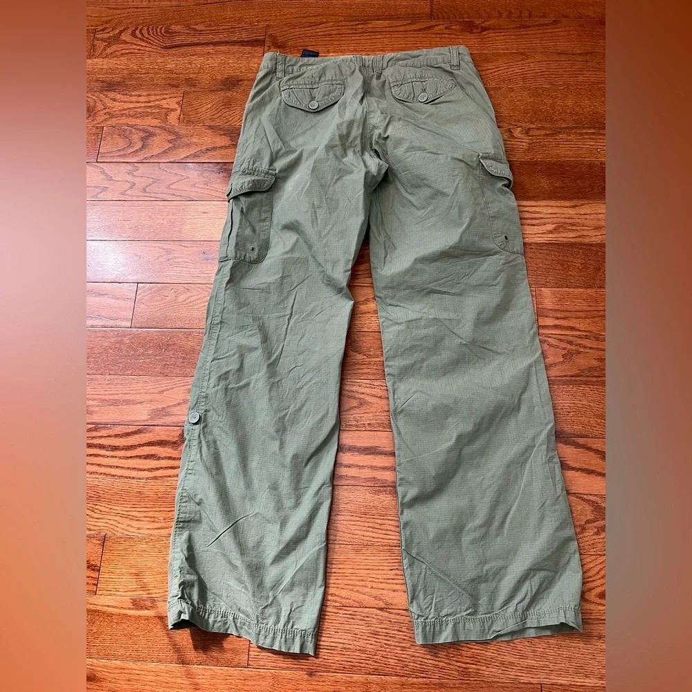 Tommy Hilfiger Olive Green Cargo Utility Straight Leg Pockets Women’s Sz 8 - Picture 2 of 9